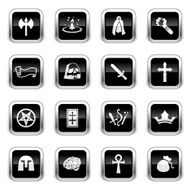 Supergloss Black Icons - Role Playing Games