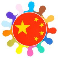 Chinese men circle