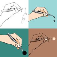 hand with pen N3
