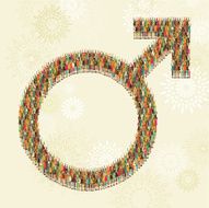 Male gender symbol of men
