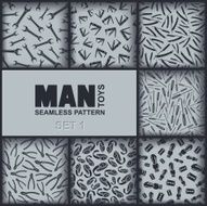 Seven men&#039;s seamless pattern