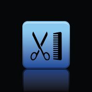 barbershop button icon