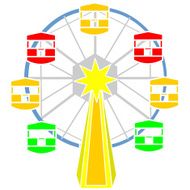 Ferris Wheel Vector N3