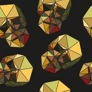 Skulls seamless pattern backgrounds vector illustration