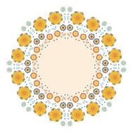 Decorative flower background with place for text