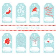 Collection of cute christmas gift tags
