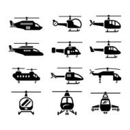 Set icons of helicopters N2