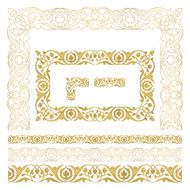 Seamless floral tiling border N4