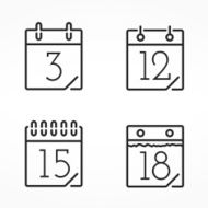 Minimal Calendar Icons N2