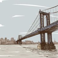 City hand drawn vector illustration N8