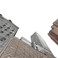 Hand drawn cityscape vector illustration N4