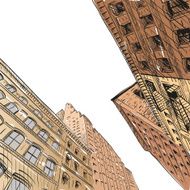 City hand drawn vector illustration N11