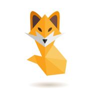 Fox abstract isolated on a white background vector illustration N3
