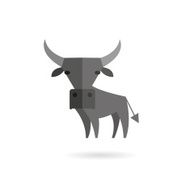 Bull abstract isolated on a white background vector illustration N3