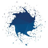 Swirl-Shaped Ink Splatter