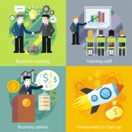 Business Concept Investment Advice Meetings