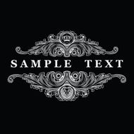 Decorative Vintage Ornate Banner N6