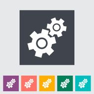 Gear Flat Icon N3