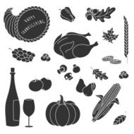 Thanksgiving silhouette elements