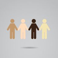 Human races - solidarity