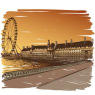 London hand drawn vector illustration N3