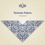 Vector floral vignette in Victorian style N5