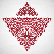 Vector baroque ornament in Victorian style N72