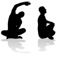 Vector silhouette of a man N1115