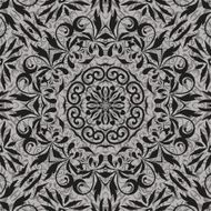 Seamless abstract floral outline pattern