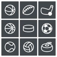 Sports icons set N4