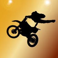 Vector silhouette of a man N1116
