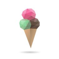 Ice cream abstract isolated on a white backgrounds