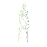 Woman silhouette fashion style isolated on a white backgrounds N3