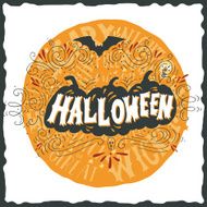 Halloween poster with hand lettering N3