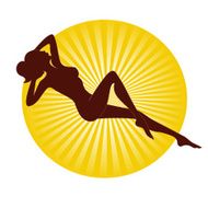 Sunbathing girl N5