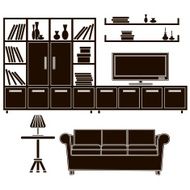 living room furniture icons N7