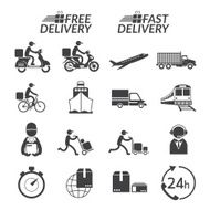 Delivery Monochrome Icons Set N2