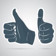 Thumbs up sticker