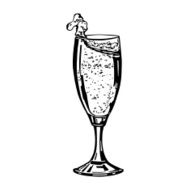glass of champagne N7