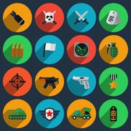 Army and war icons N2