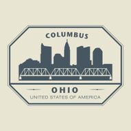 Stamp Ohio Columbus