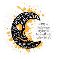 Halloween retro hand lettering poster N16