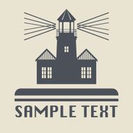 Lighthouse icon or sign N7