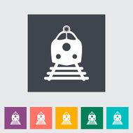 Train flat icon