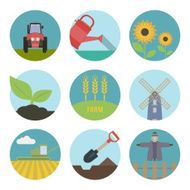 Farm flat icons