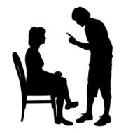 Vector silhouette of couple N393