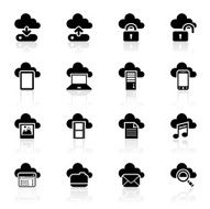 Black Symbols - Cloud Computing