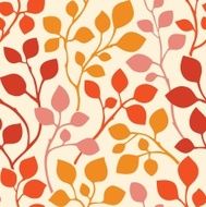 Seamless pattern with colorful autumn leaves Vector illustration N4