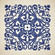Vector baroque ornament in Victorian style N73