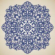 Vector baroque ornament in Victorian style N74